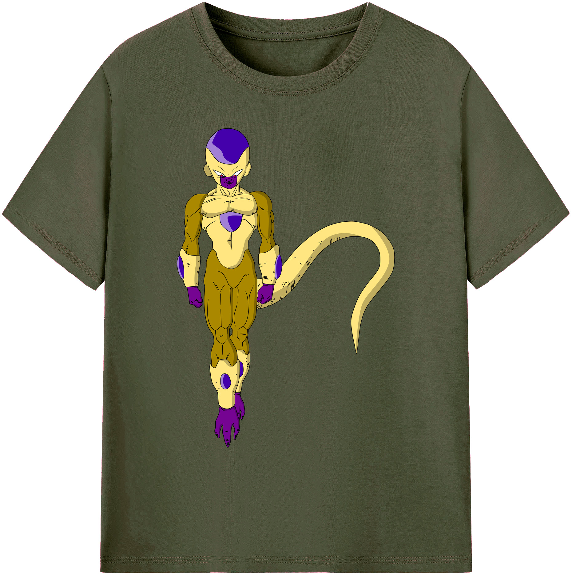 （画像用） ドラゴンボール フリーザ DRAGON BALL Frieza 綿100％ メンズ半袖Tシャツ｜肌触りやわらか＆通気性